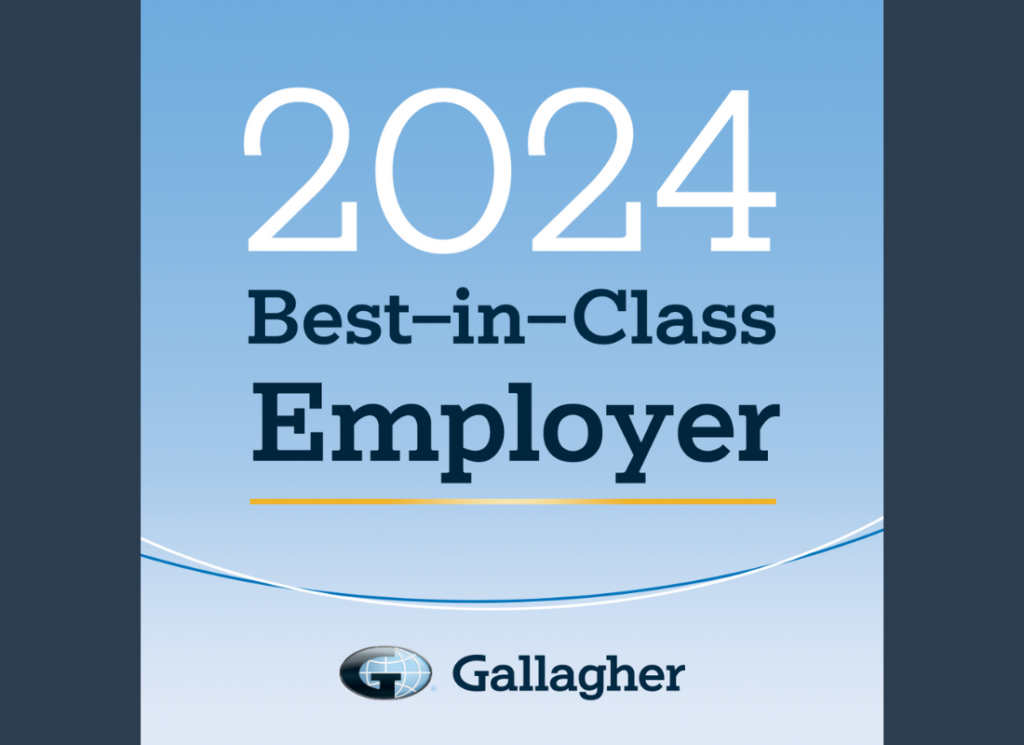 The 2024 Best-in-Class Employer badge awarded by Gallagher.